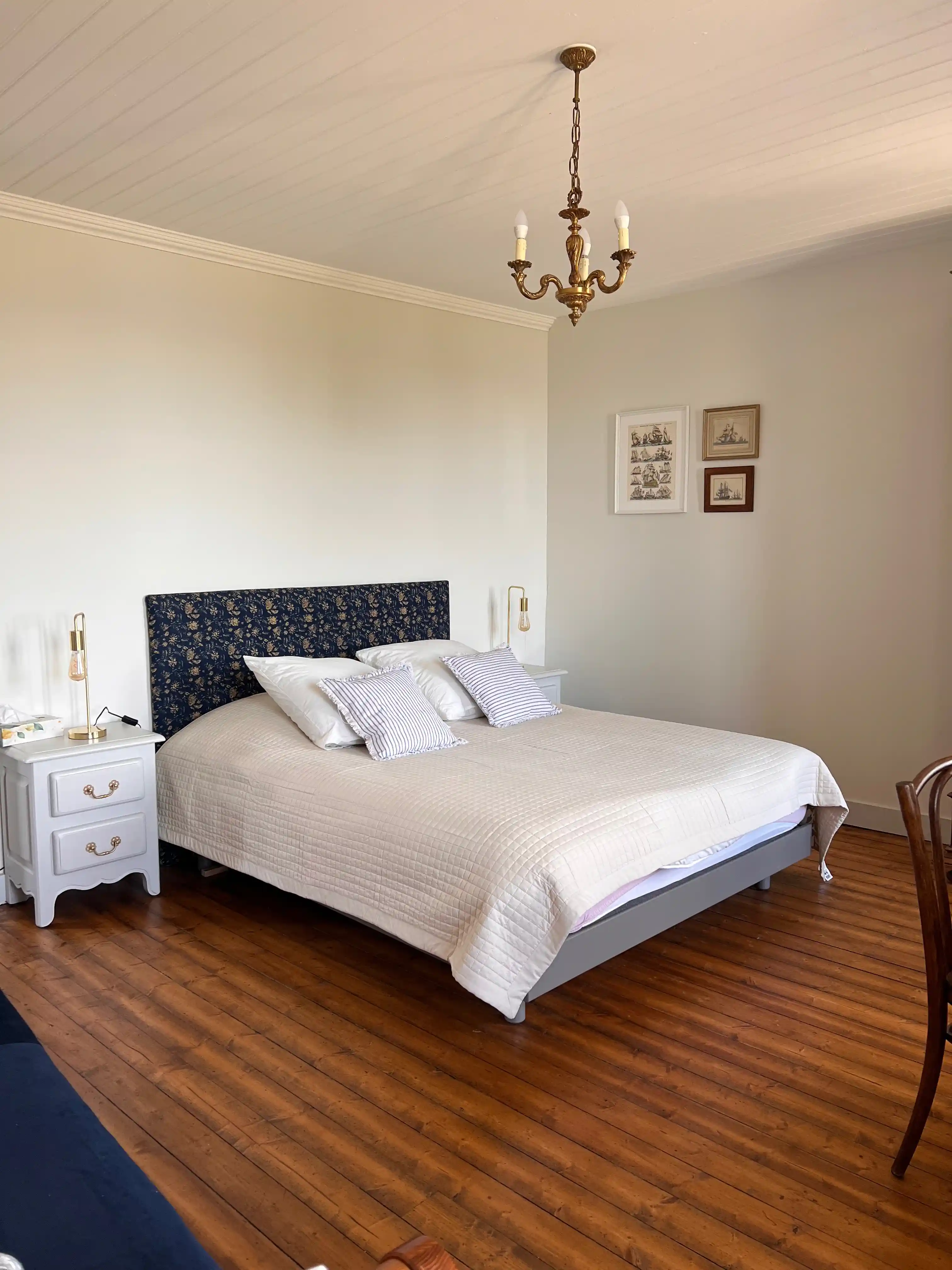 Chambre parentale 1er étage vue mer — Ty Ar Vorlenn