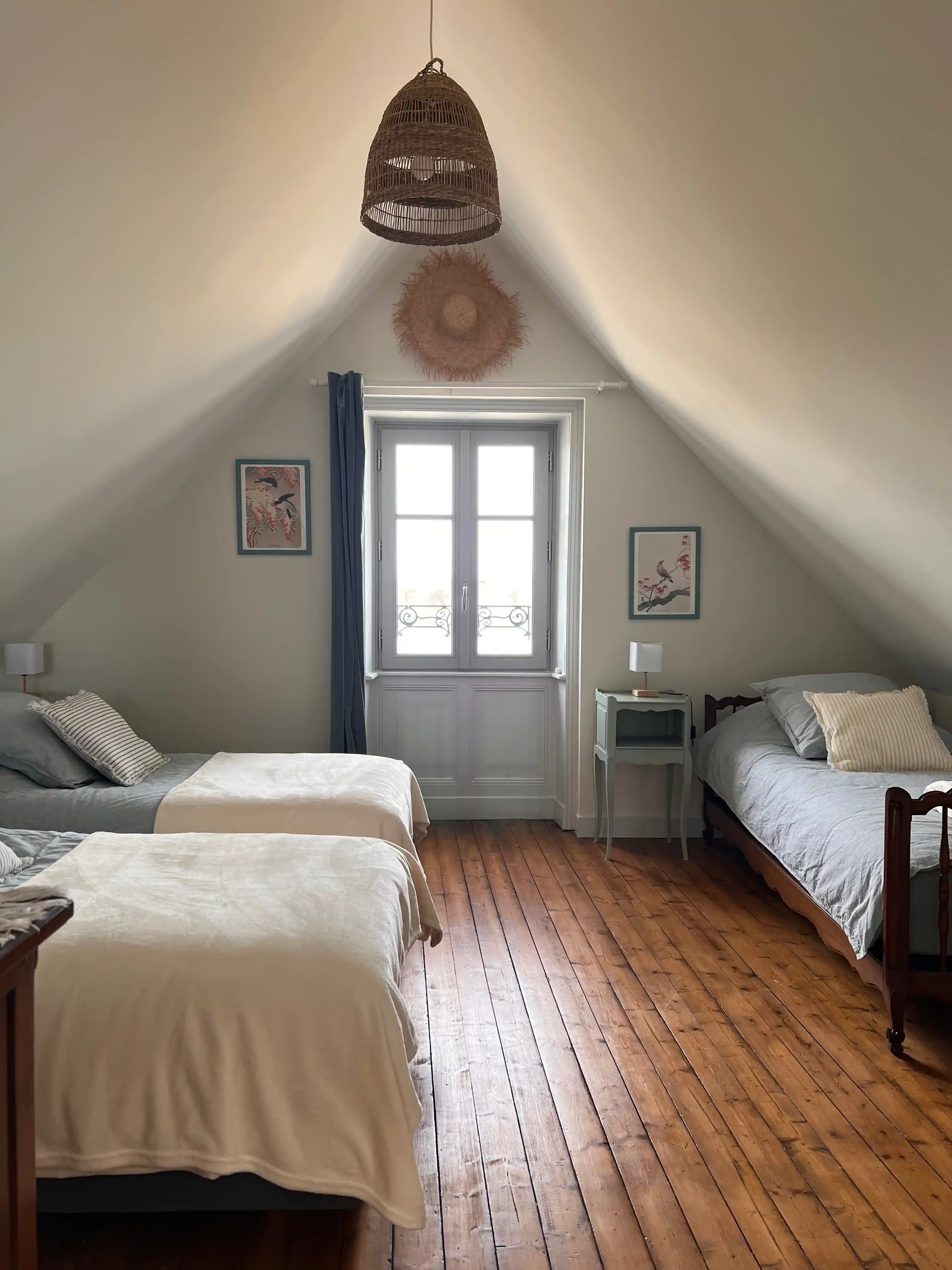 Dortoir modulable 2ème étage — maison vacances 9 personnes Port-Louis
